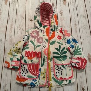 Mini Boden Floral Kids Jacket - Multicolor